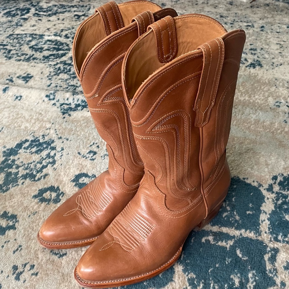 Tecovas Tan Leather Boots - the Jamie
